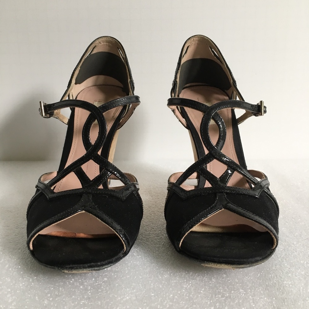 Prada cork wedge sandals